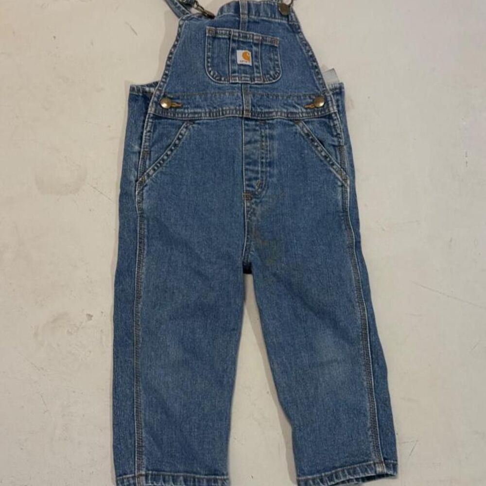 Carhartt Men's Blue Dungarees-overalls